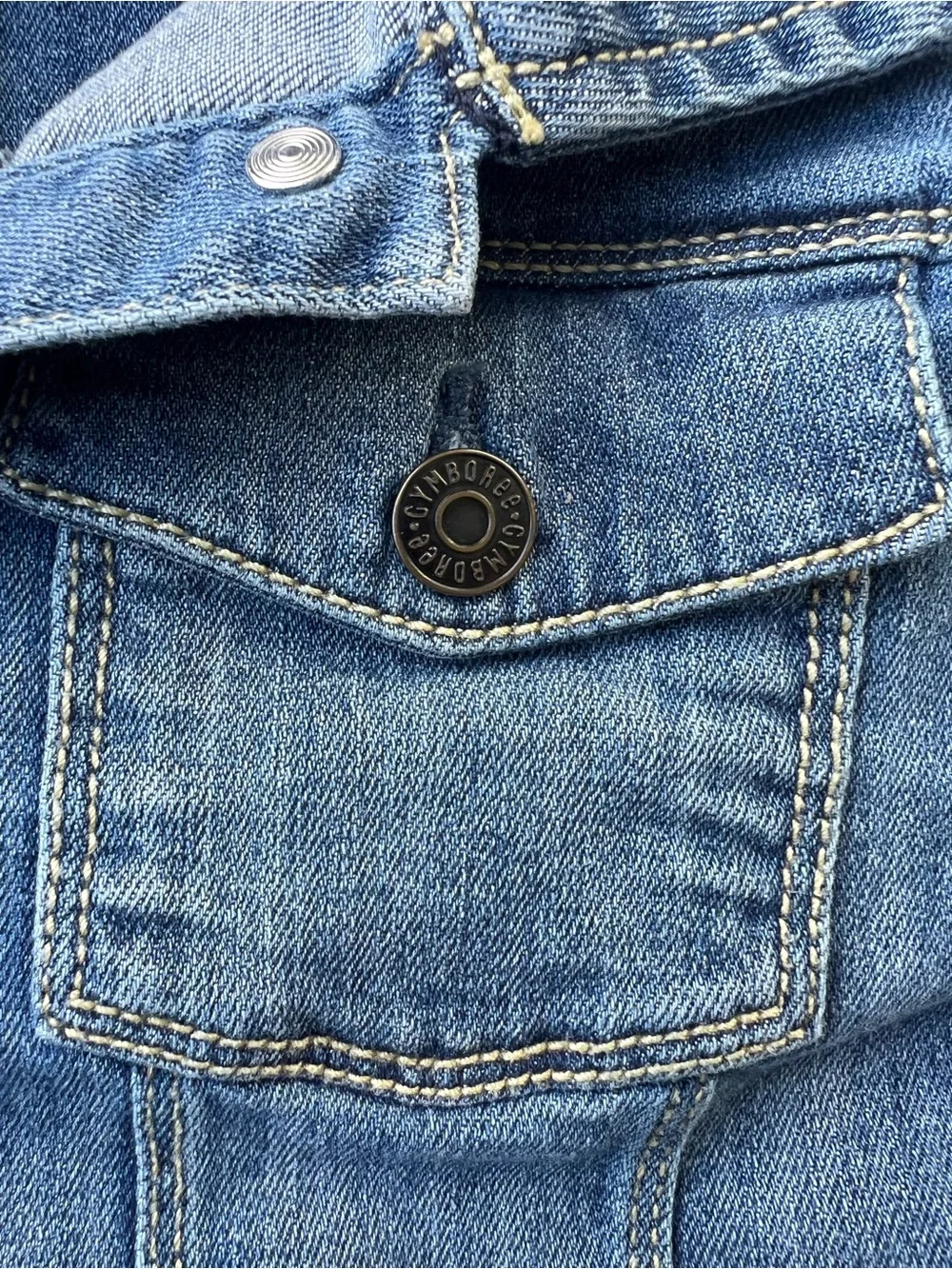 Gymboree Medium Blue Kids Denim Jacket with Button Front